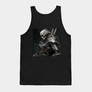 Skeleton Cyborg Warrior Tank Top